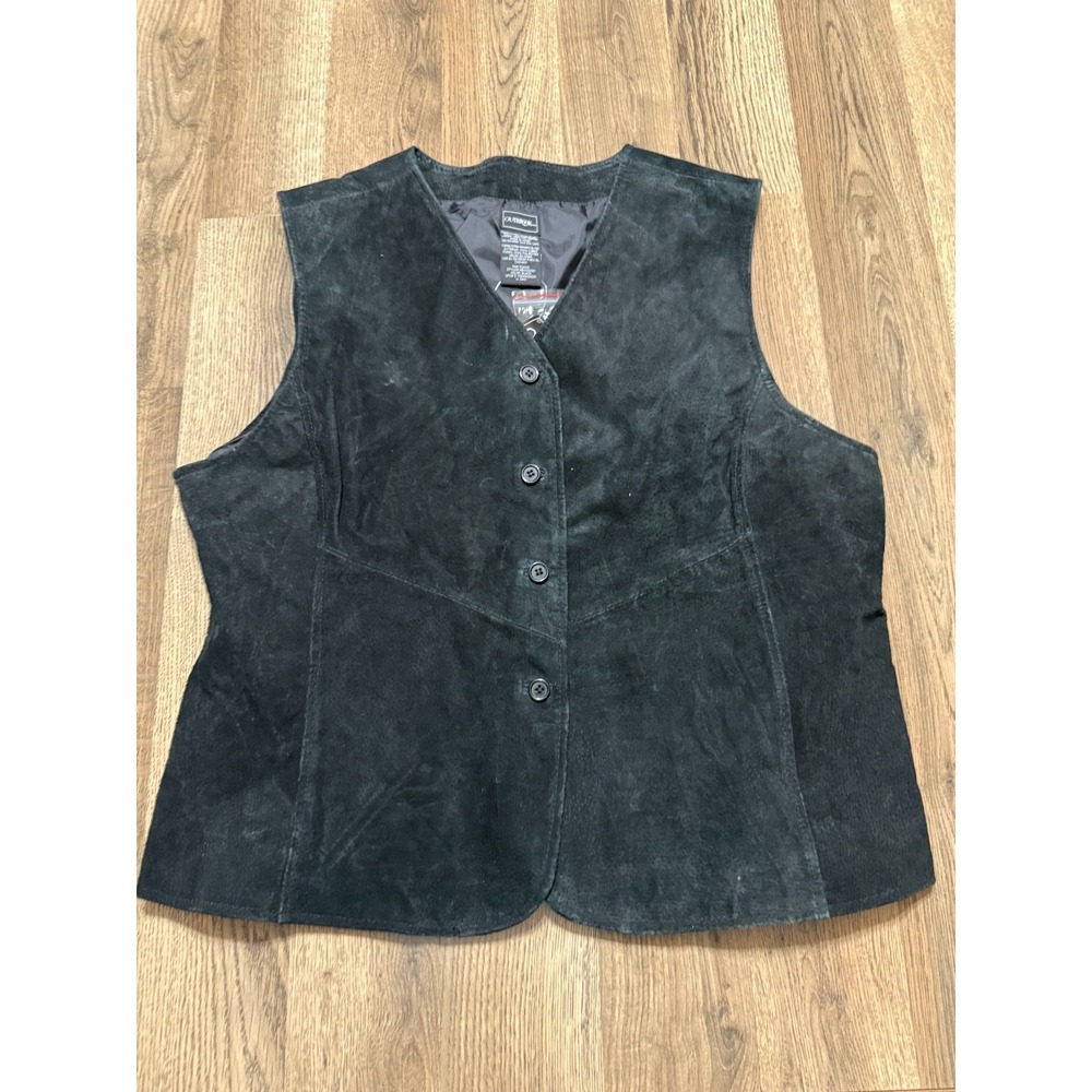 Outbrook Vest, Women's Size XL, Black, Button Up, Vest, Western NWT